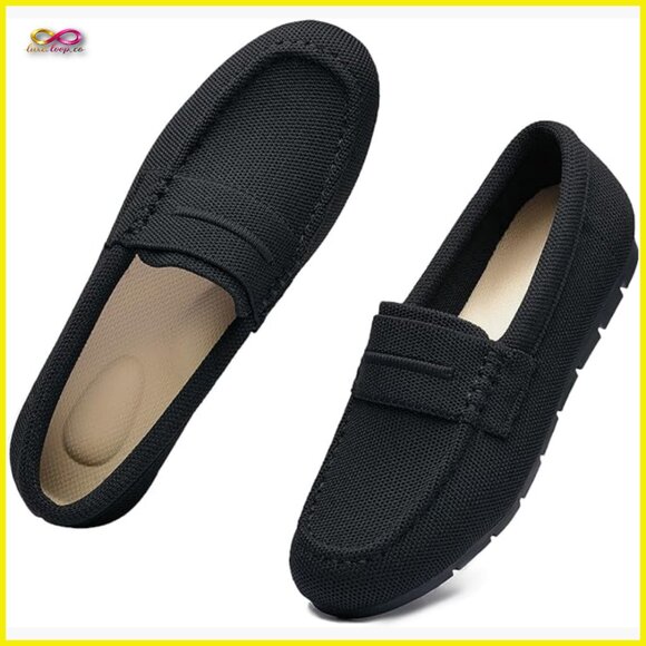 Comfortable Slip On Loafers Women's Work Flats Casual Walking Shoes Classic